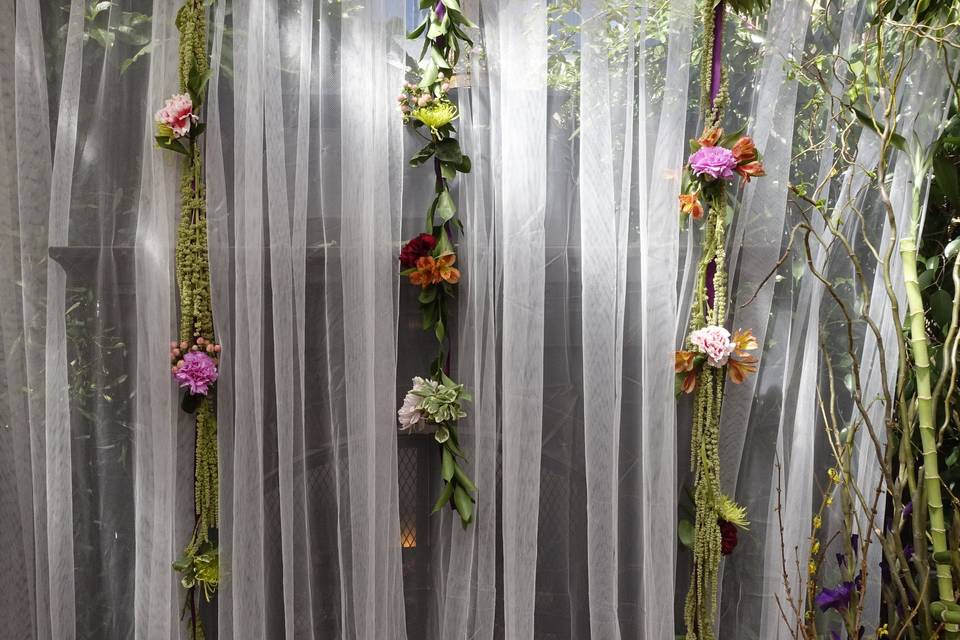 Hanging flowers