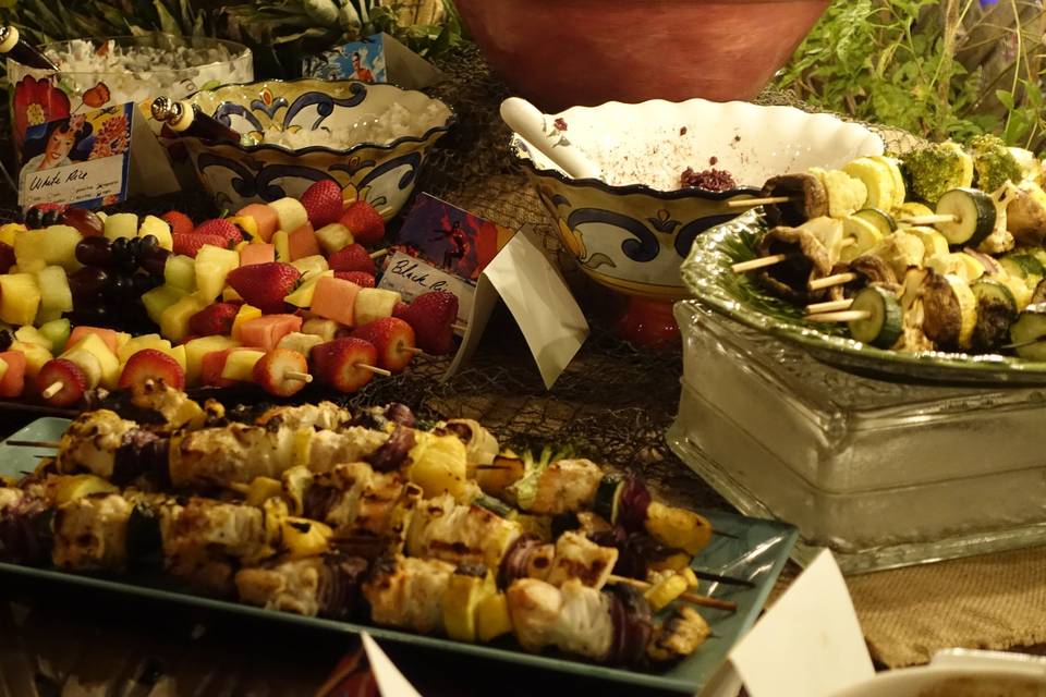 Assorted kabobs