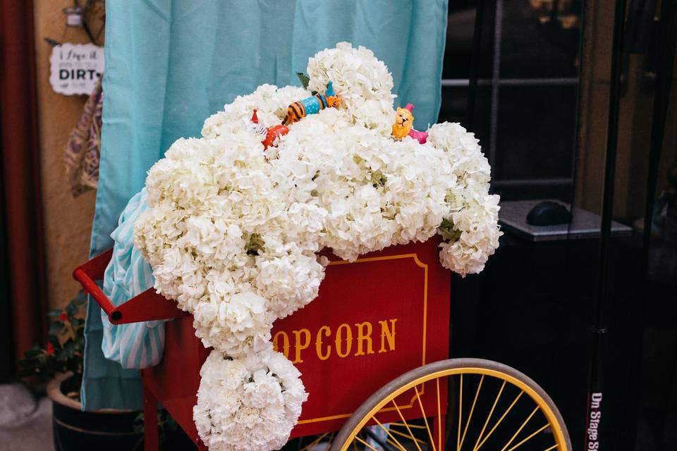 Hydrangea Popcorn Arrangement