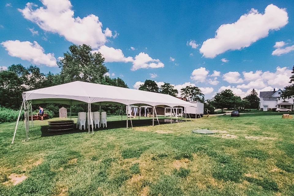 WEDDING TENT IN GRASS 2