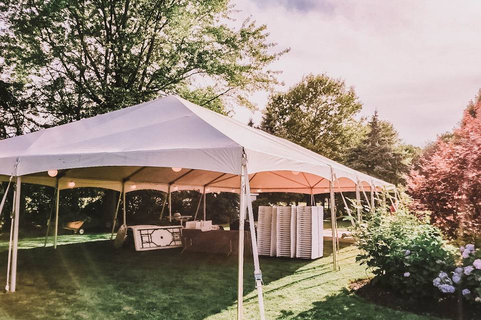 WEDDING TENT + LIGHTS & DANCE