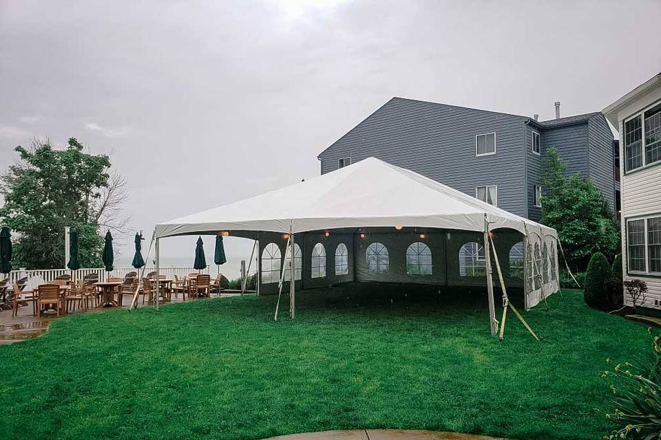 WEDDING TENT IN BACK YARD