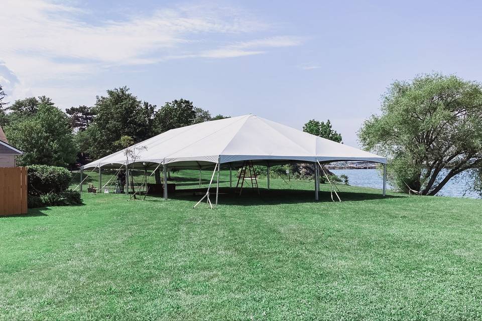 WEDDING TENT ON LAKE ERIE