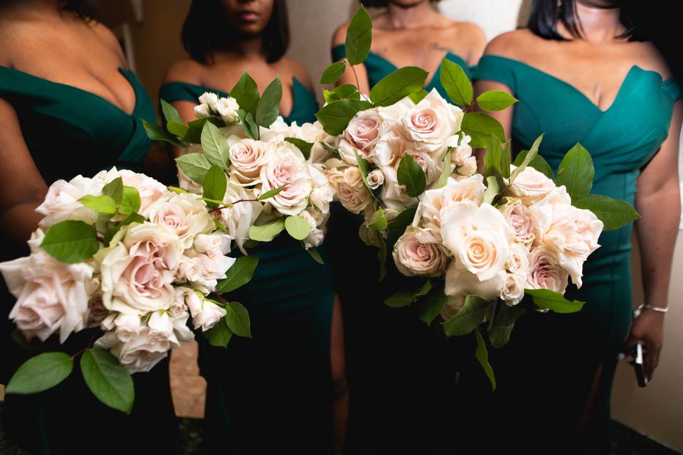 Bridesmaids flowers December