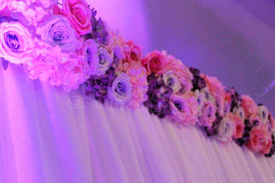 Lavender floral backdrop