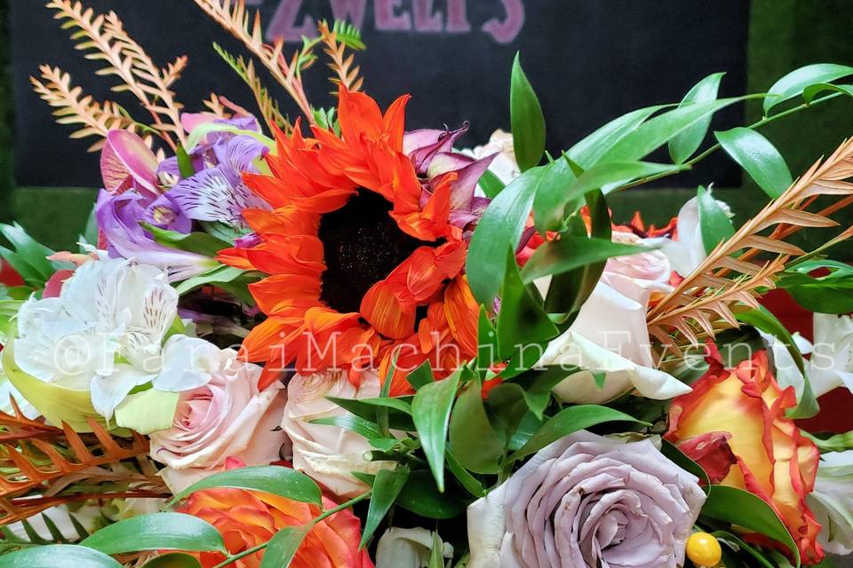 Rustic floral centerpiece