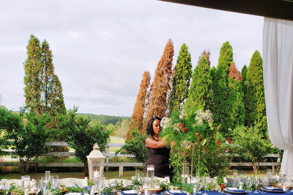 Outdoor farm wedding