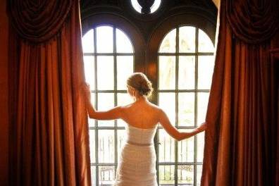 The bride by the window