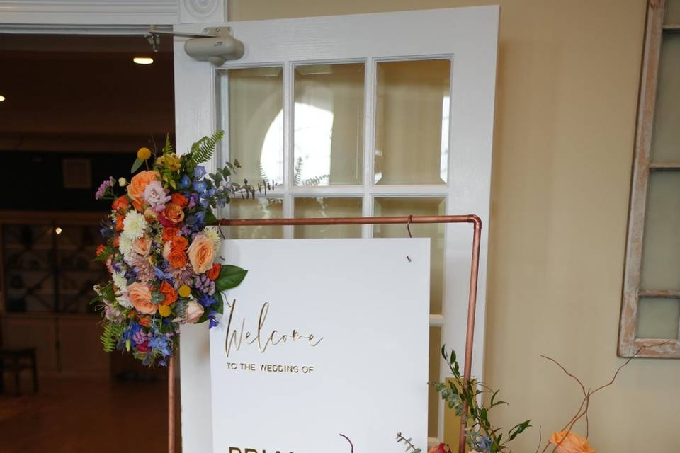 Wedding welcome sign