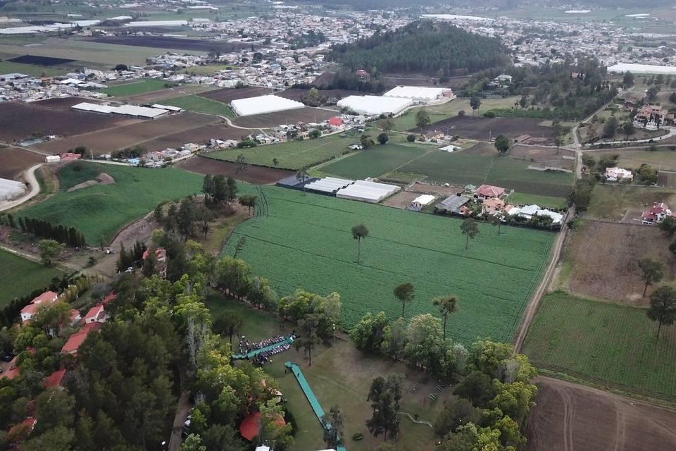 Aerial Shot of Ceremony