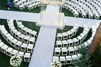 Wedding ceremony area