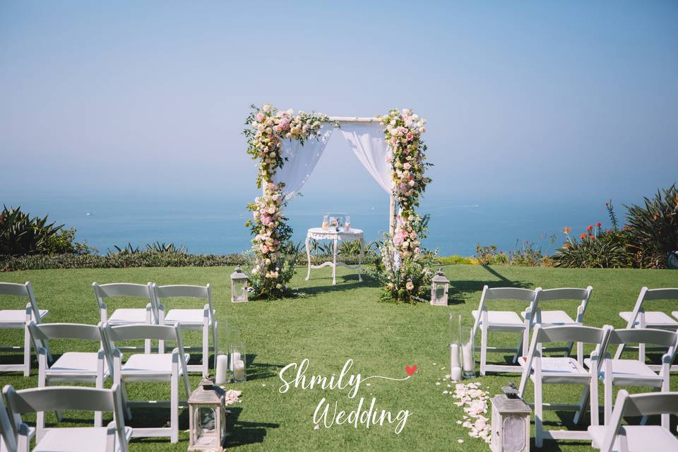 Ceremony with Flower Arch