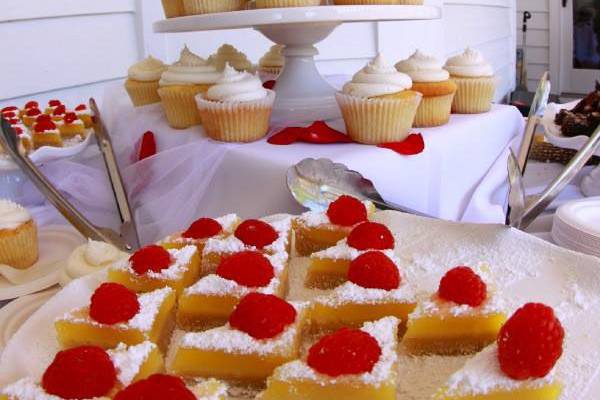 Wedding cake and treats