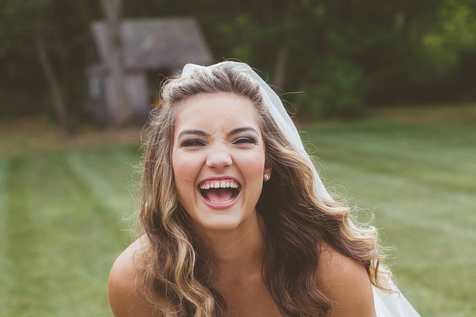 Happy bride