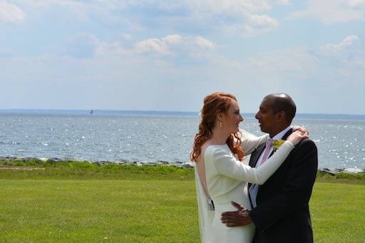 Couple in a scenic view