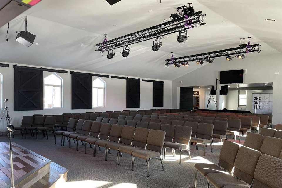 Carriage Hall set up for event