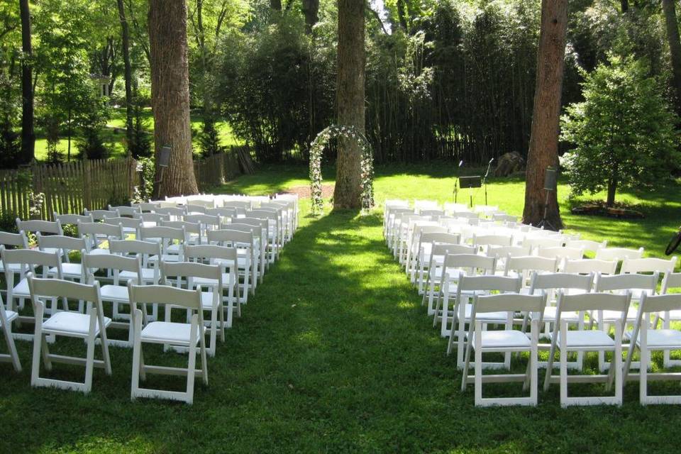 Backyard wedding