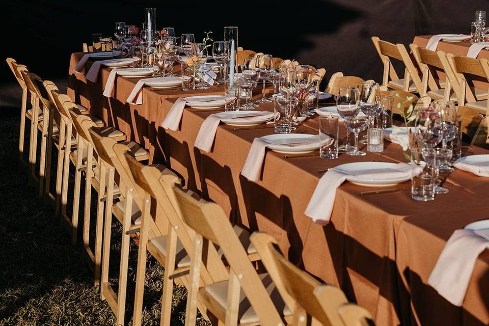 Seated dinner