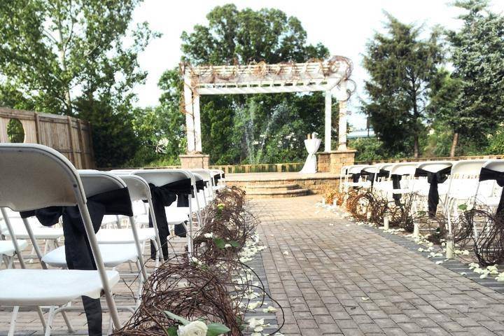 Wedding ceremony area