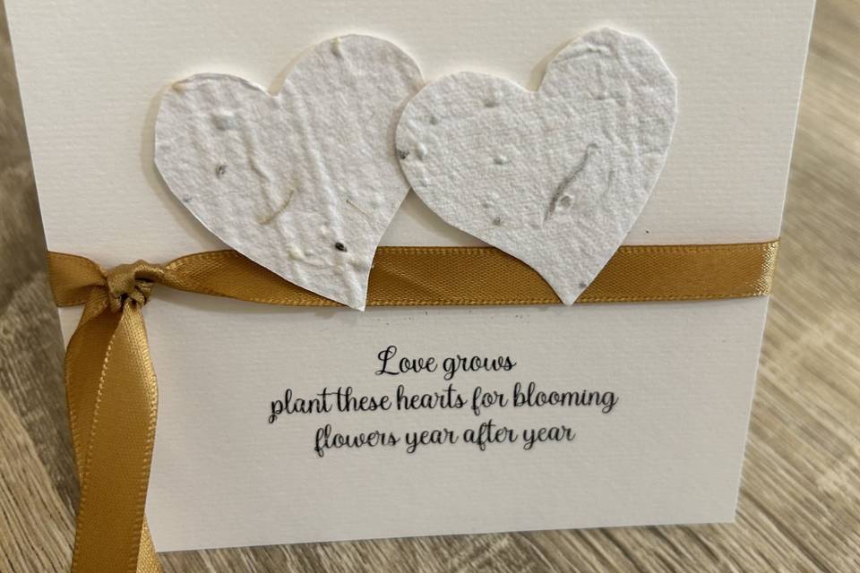 Handcrafted Seed Paper Favor