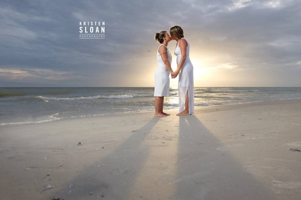 Gay Wedding Elopement at Sunset Vistas Beachfront Suites Treasure Island Florida