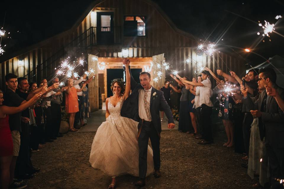 Bride and groom portrait