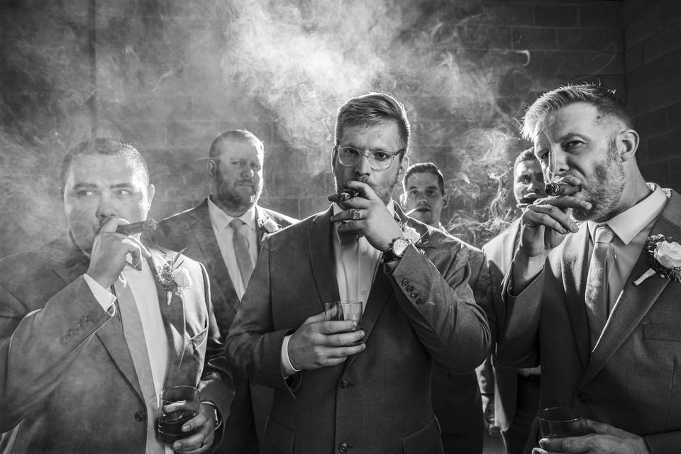 Groomsmen cigar