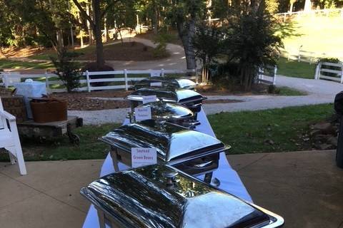 Buffet set up