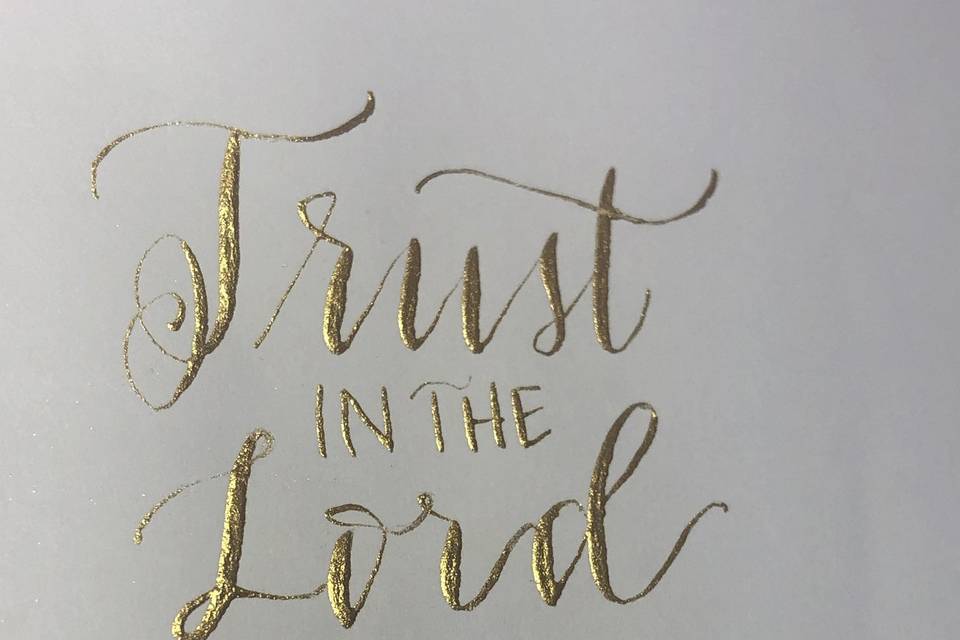 Calligraphy by Claire