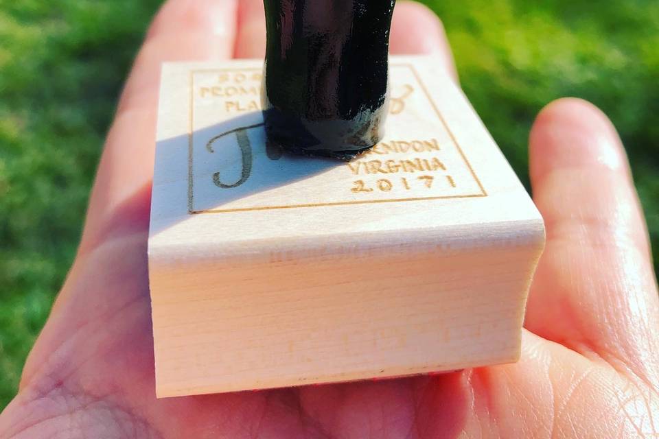 Custom address stamps