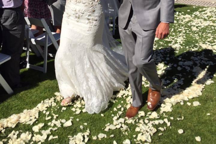 Couple's recessional