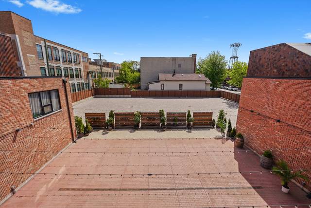 Patio and Parking Lot