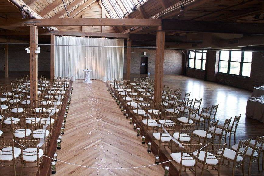 Indoor wedding setup