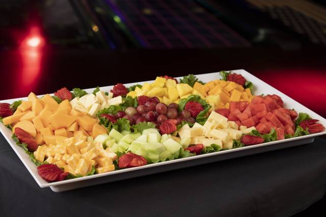 Fruit and cheese tray