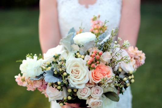 Bridal bouquet in pastel