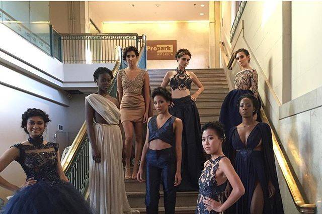 Hartford Fashion Week Models for Saints by SJ wearing the ROYAL collection