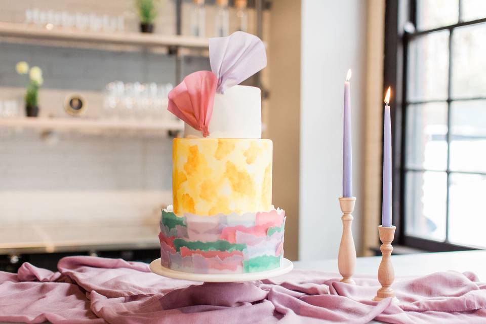 Colorful modern Wedding Cake