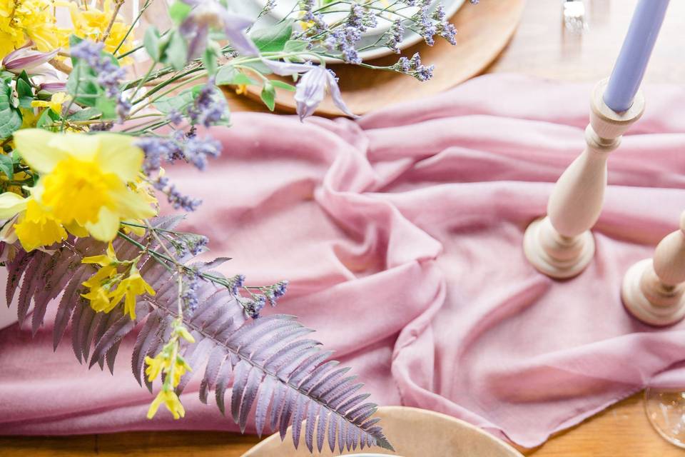 Spring tablescape