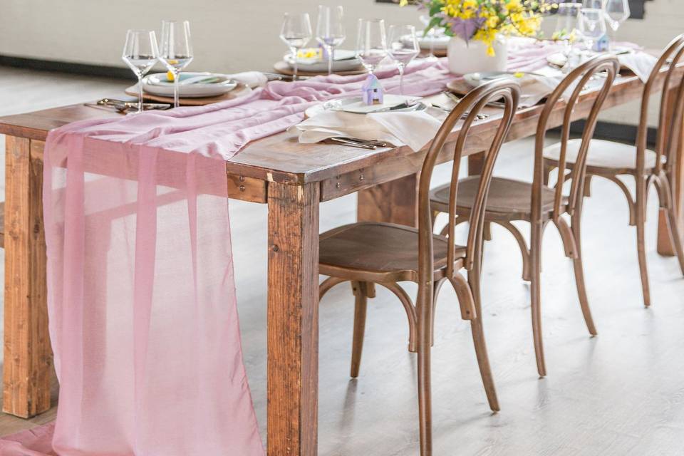 Spring tablescape