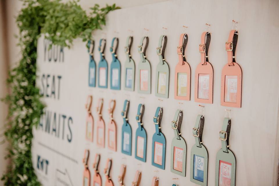 Luggage Escort Cards