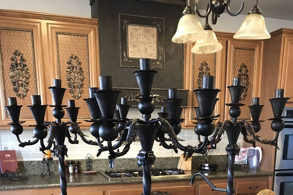 Wrought Iron Centerpiece Stands