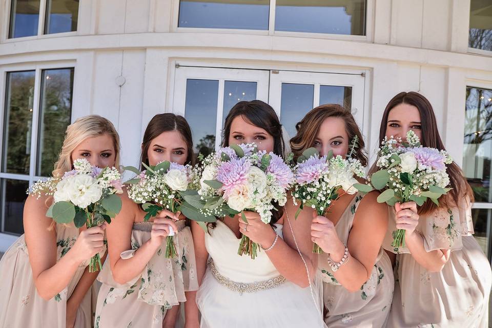 Bridal party bouquets