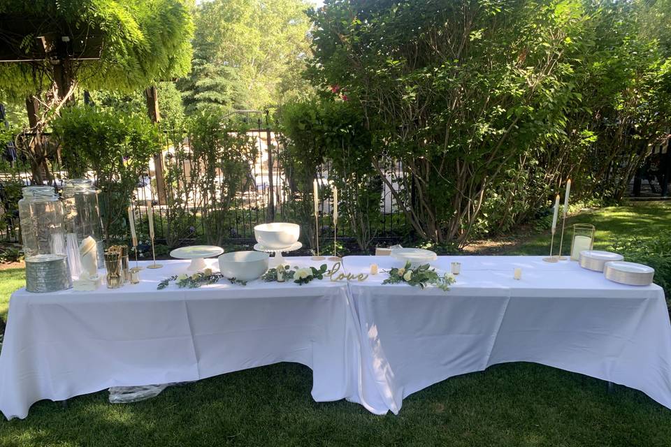Bridal Party Head Table