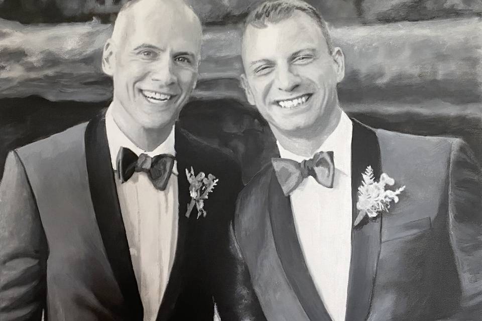 Painting of Two Grooms