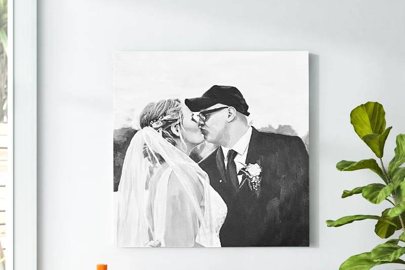 Wedding Painting on Wall