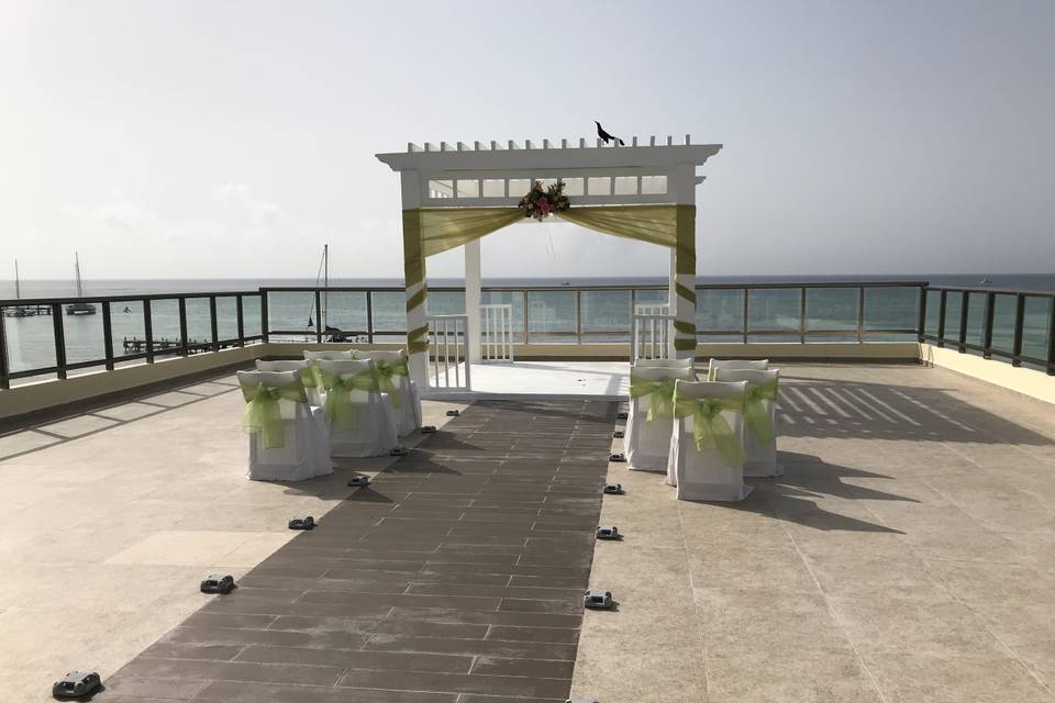 Beach gazebo