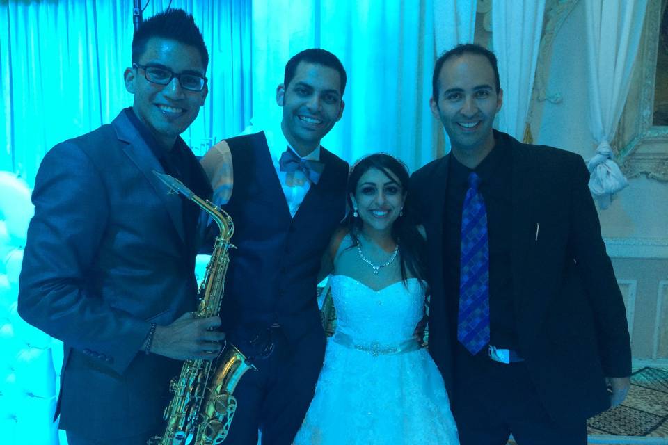 Couple with Amin Baghallian - Saxophonist