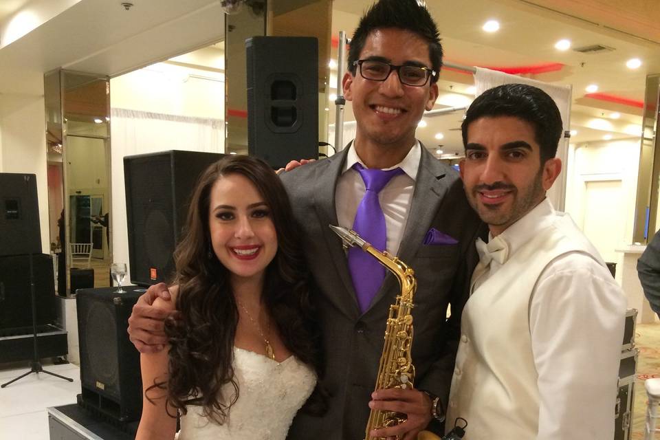 Couple with Amin Baghallian - Saxophonist