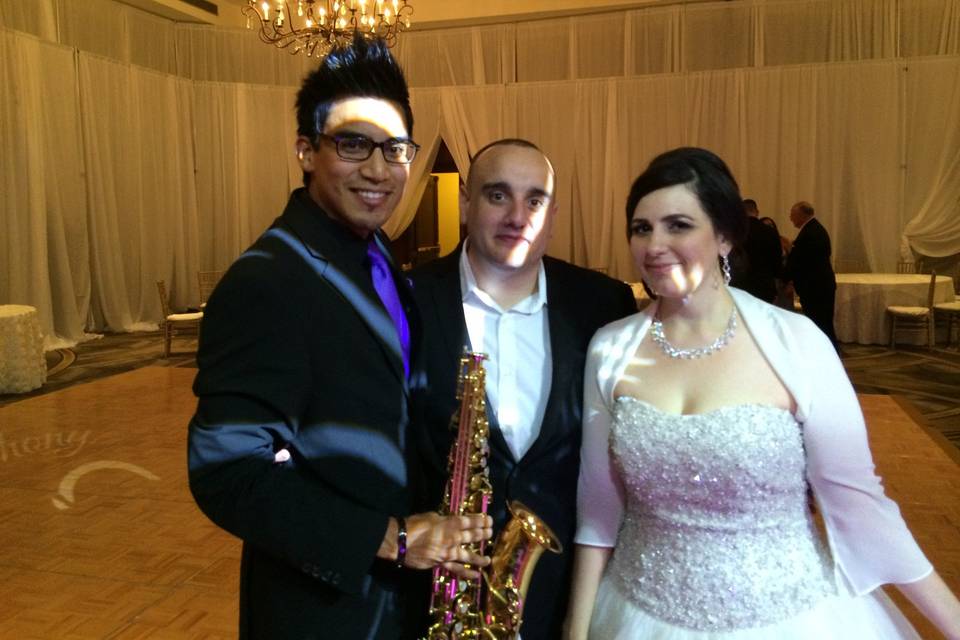 Couple with Amin Baghallian - Saxophonist