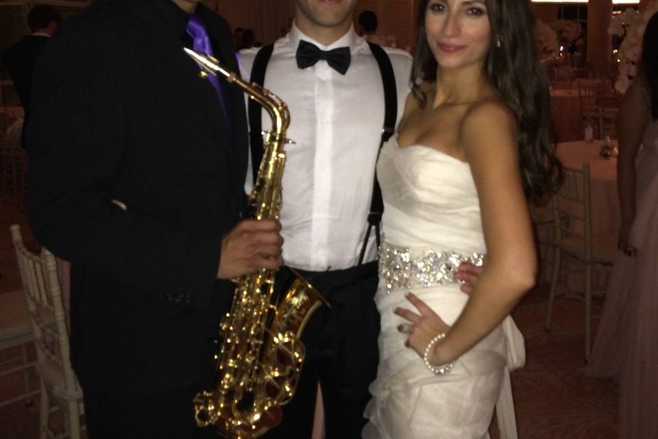 Couple with Amin Baghallian - Saxophonist